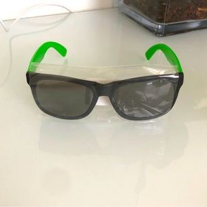 New Lightweight Sunglasses with Florescent Green Frames